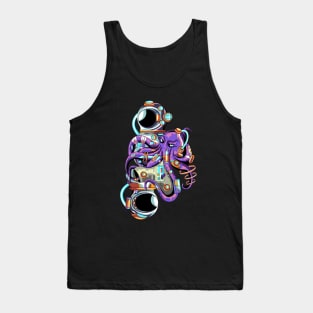 octopus space astronaut Tank Top